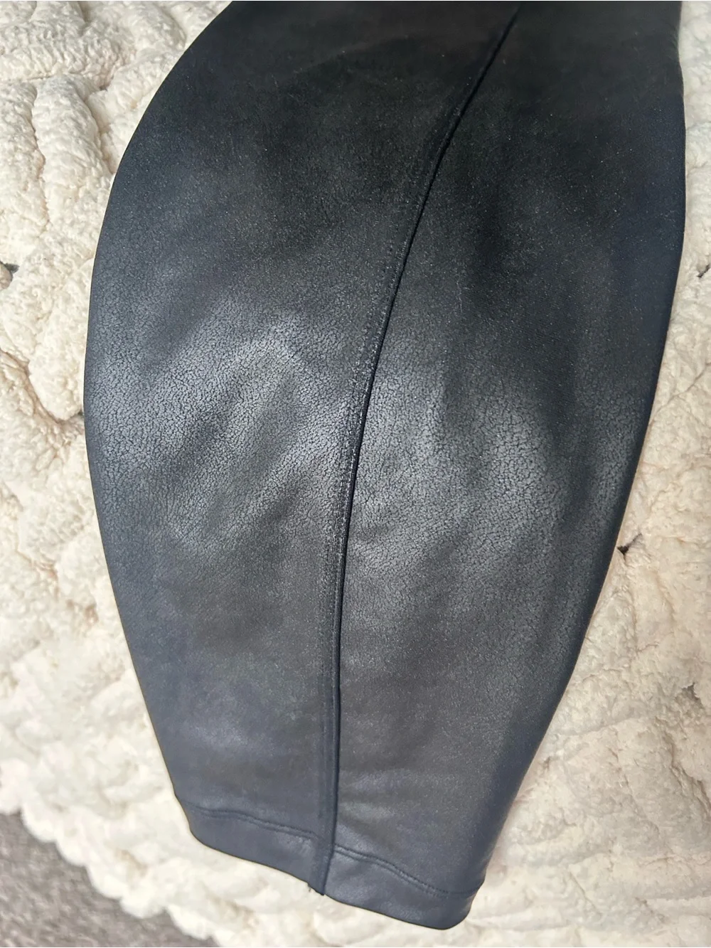 ATHLETA Black Faux Leather Leggings